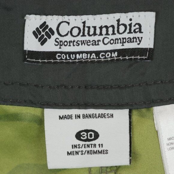 Columbia Omni-Shade Men's Size 30 Green Leaf Quick Dry Board Shorts - Picture 8 of 9